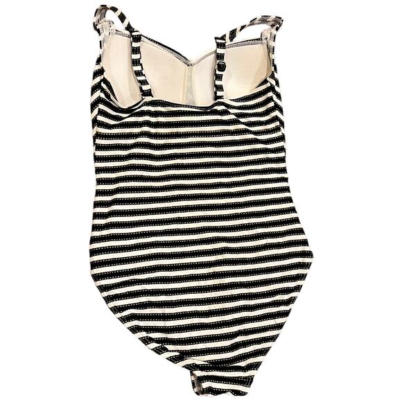 NIPTUCK SWIM Retro Barbie-Inspired Striped One-Piece Swimsuit - Size US 6 - Picture 13 of 16